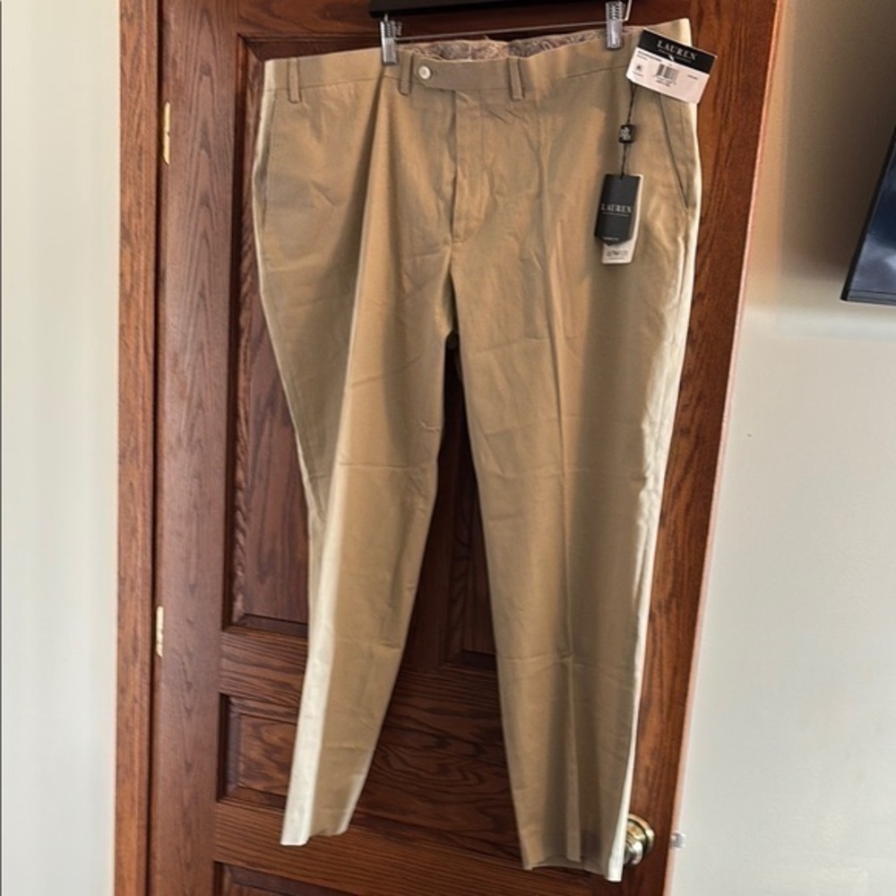 Ralph Lauren black label khaki classic fit ultraflex Edgewood dress pants 44x30
